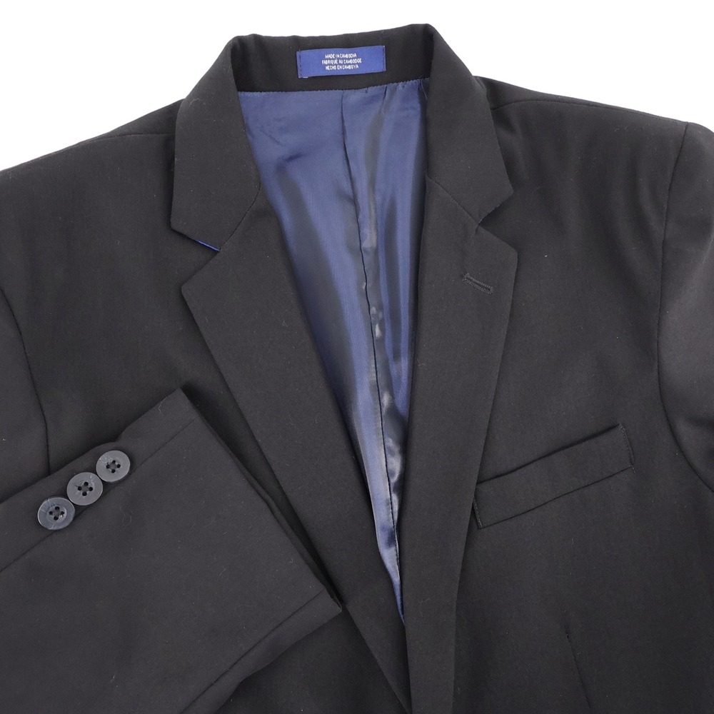 IZOD Two-Button Formal‎ Blazer Jacket Black Long Sleeve Boys 18